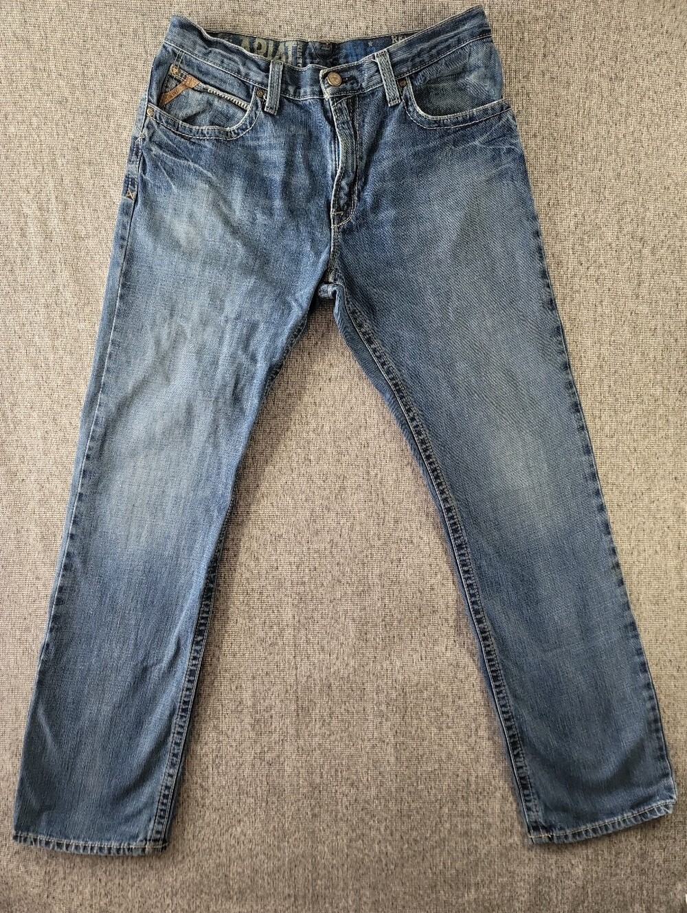 Ariat Men's Blue and Navy Jeans